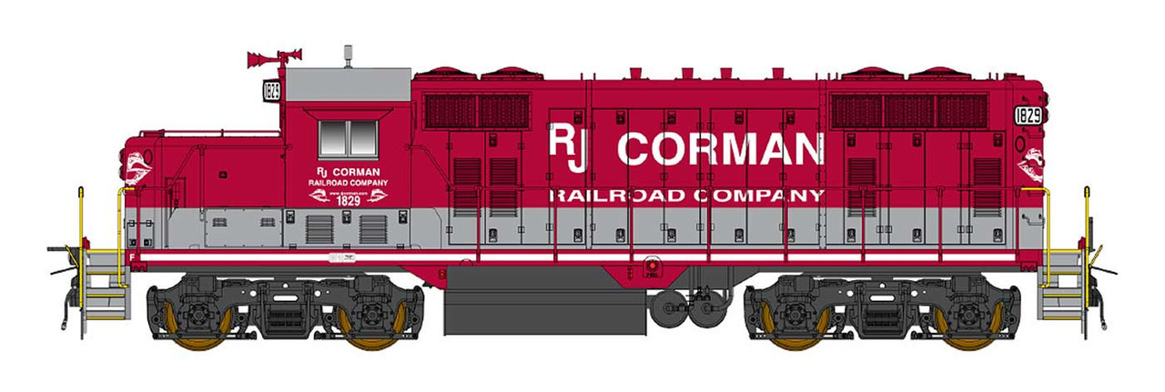 Intermountain HO 49827-04 DCC/ESU LokPilot 5 Equipped EMD GP16 Locomotive RJ Corman Railroad Company #1829