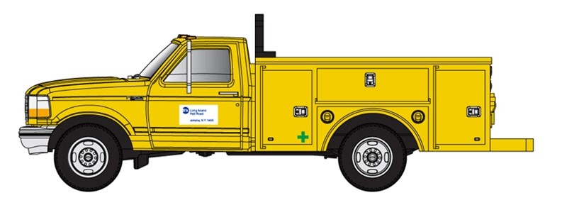 Atlas N 60000161 Ford F-250/350 Pickup Trucks Yellow 'Long Island Rail Road' 2-Pack