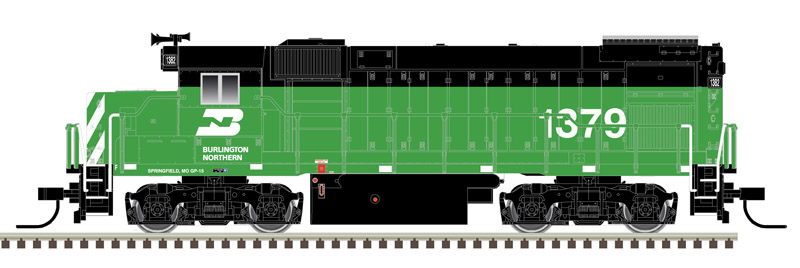 Atlas Trainman N 40004978 DCC Ready EMD GP15-1 Locomotive Burlington Northern BN #1379
