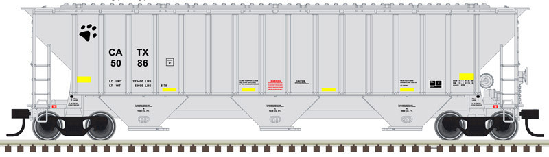 Atlas Trainman N 50005920 Thrall 4750 3-Bay Covered Hopper CATX #5107