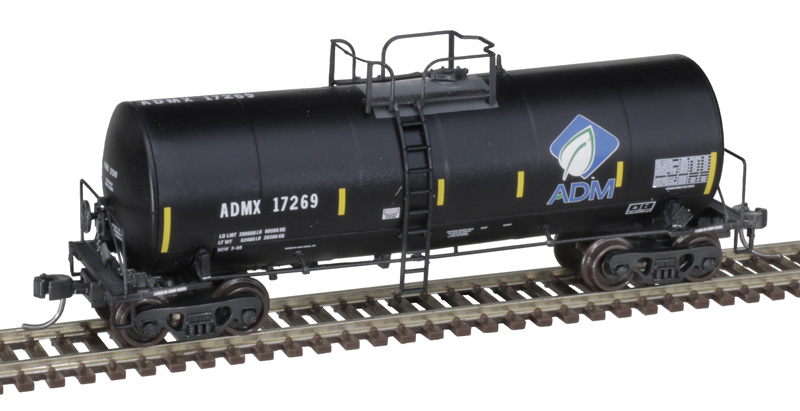 Atlas Master N 50006453 Trinity 17,600-Gallon Corn Syrup Tank Car w/Conspicuity Stripes ADM 'Leaf Logo' ADMX #17269