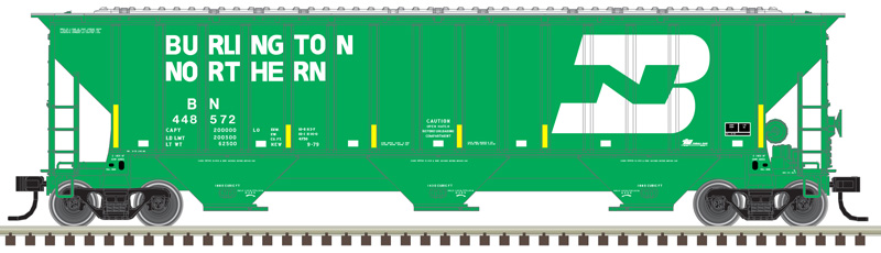 Atlas Trainman HO 20006632 Thrall 4750 Covered Hopper BNSF Railway Ex-BN w/Conspicuity Stripes BN #448408