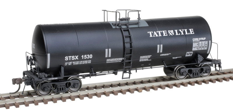 Atlas Master HO 20007213 Trinity 17,600-Gallon Corn Syrup Tank Car w/Conspicuity Stripes Tate & Lyle STSX #1634