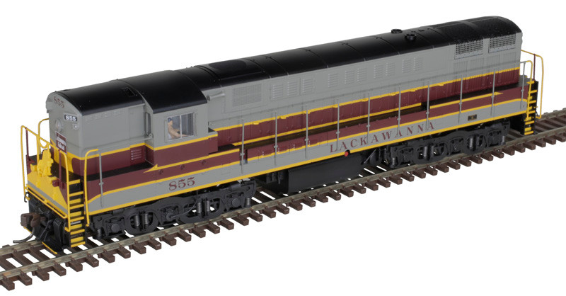 Atlas Master Gold Series HO 10004130 DCC/ESU LokSound Select Equipped FM H-24-66 Phase 1a Trainmaster Locomotive Delaware, Lackawanna & Western #855
