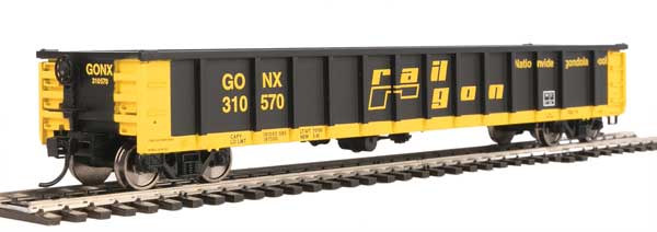 Walthers Mainline HO 910-6282 53' Railgon Gondola 'as-built' GONX #310570