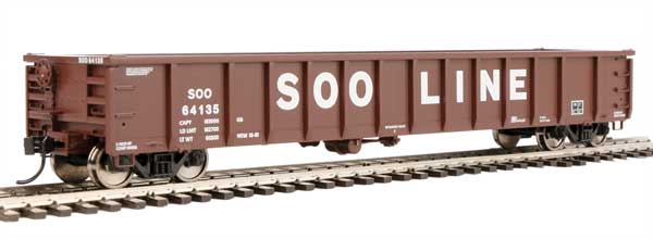 Walthers Mainline HO 910-6288 53' Railgon Gondola Soo Line SOO #64135