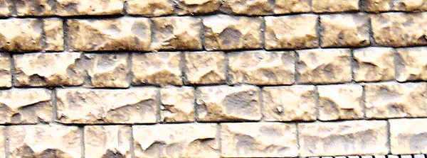 Chooch Enterprises 8262 Flexible Cut Stone Wall with Self-Adhesive Backing  - Medium Stones