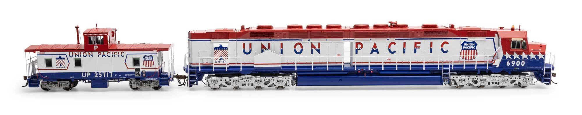 Athearn Genesis HO ATHG71520 DCC Ready EMD DDA40X Locomotive Union Pacific UP #6900 with ICC Caboose #25717