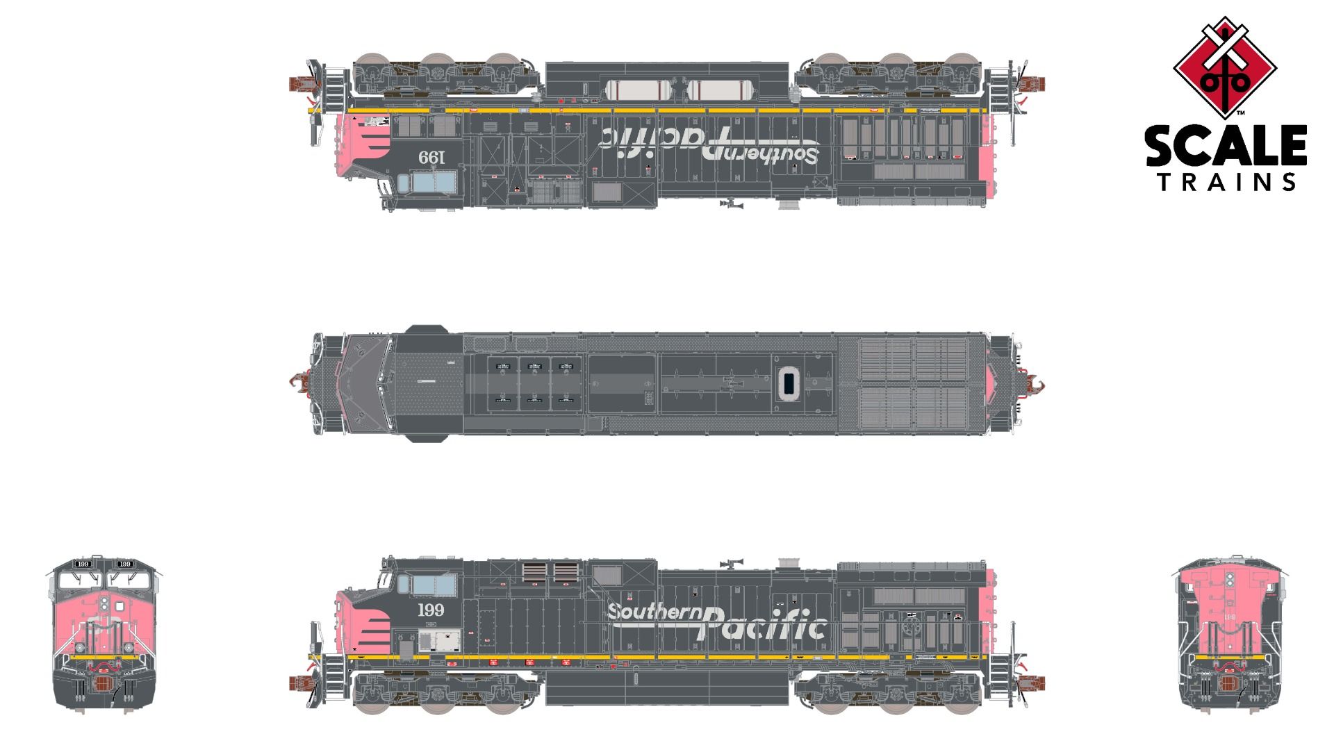 ScaleTrains Rivet Counter N SXT39135 DCC/ESU LokSound V5 Equipped GE AC4400CW Locomotive Union Pacific ex-Southern Pacific Faded UP #177