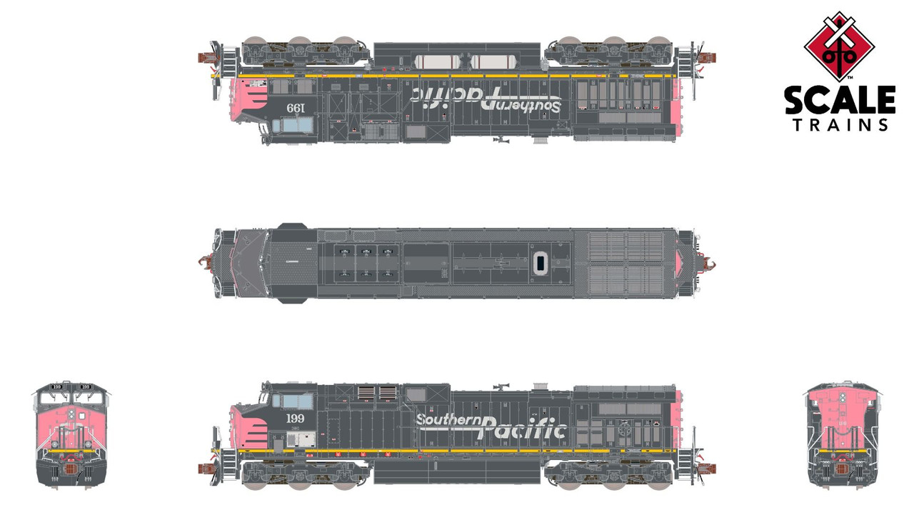 ScaleTrains Rivet Counter N SXT39137 DCC/ESU LokSound V5 Equipped GE AC4400CW Locomotive Union Pacific ex-Southern Pacific Faded UP #199
