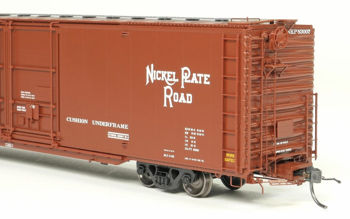 Tangent Scale Models HO 33019-02 Greenville 6,000CuFt 60' Double Door Box Car Nickel Plate Road 'Delivery Brown 11-1963' NKP #83004