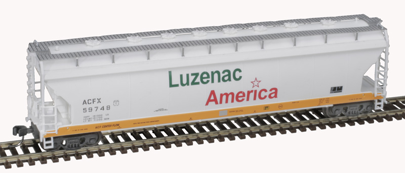 Atlas Master N 50006073 ACF Pressureaide Centerflow Covered Hopper Luzenac America ACFX #59748