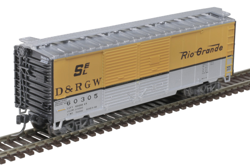 Atlas Trainman N 50006193 40' Double-Door Boxcar Denver & Rio