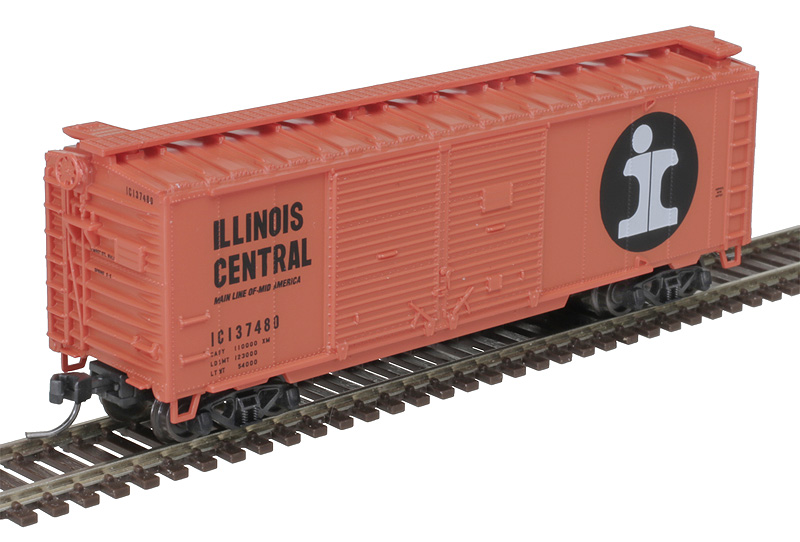 Atlas Trainman N 50006197 40' Double-Door Boxcar Illinois Central IC #137162