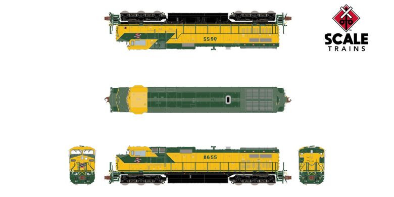ScaleTrains Rivet Counter N SXT38698 DCC Ready GE DASH 9 Chicago & North Western 'As Delivered' CNW #8655
