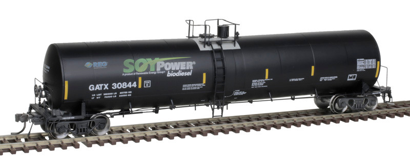 Atlas Master HO 20006895 Trinity 25,500-Gallon Tank Car Soy Power Bio Fuels GATX #30831