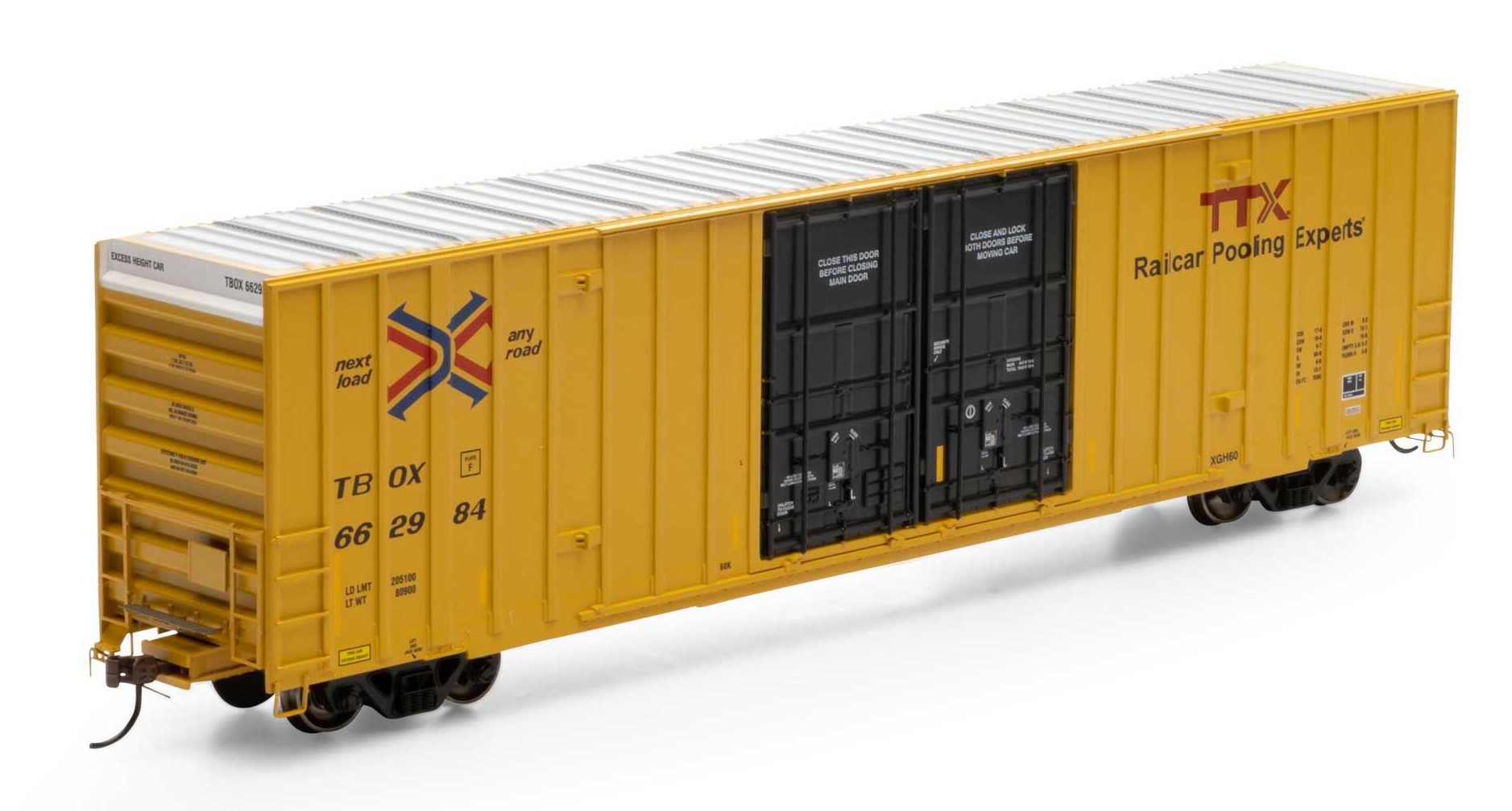 RAPIDO GUNDERSON 53' HUSKY STACK WELL CAR (2 PACK) - TTX AS DELIVERED – Makin' Tracks