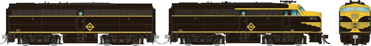 Rapido Trains Inc HO 37516 DCC/ESU LokSound V5 Equipped Alco FA1-FB1 Locomotive Set Erie #725D / 725C
