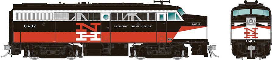 Rapido Trains Inc HO 37529 DCC/ESU LokSound V5 Equipped Alco FA1 Locomotive New Haven 'McGinnis Scheme' #0409