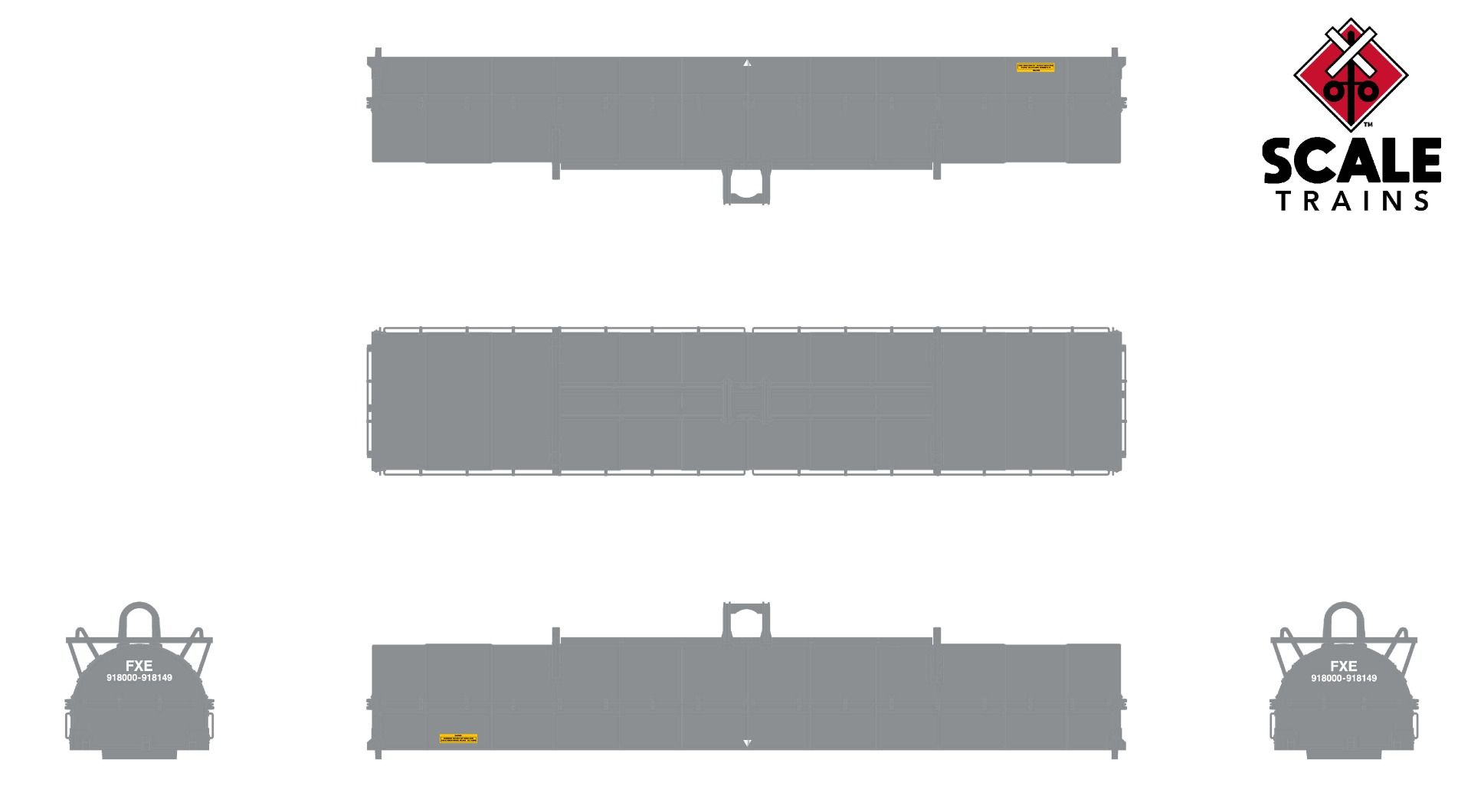 ScaleTrains Rivet Counter N SXT39271 Thrall-Trinity 42' Single Hood Coil Car Ferromex FXE #918040