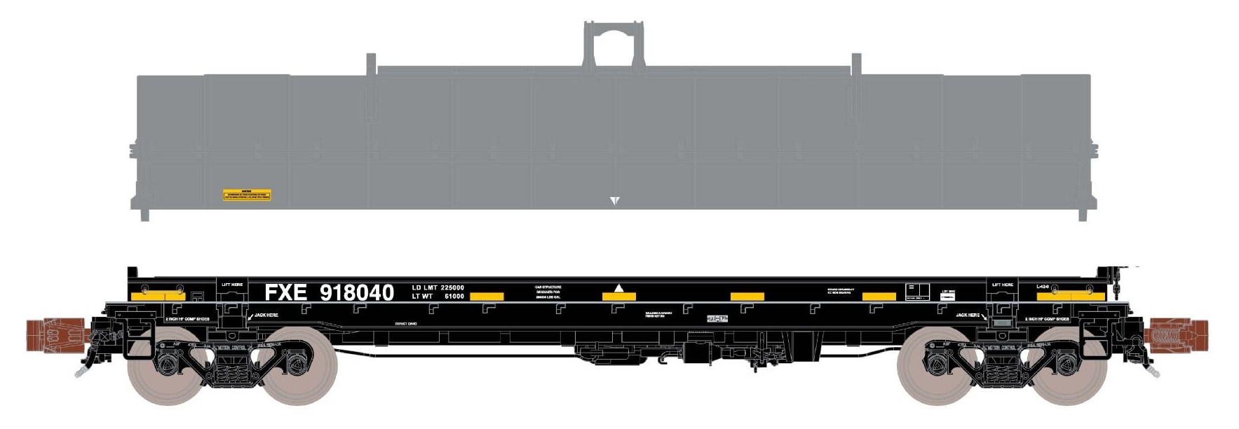 ScaleTrains Rivet Counter N SXT39271 Thrall-Trinity 42' Single Hood Coil Car Ferromex FXE #918040