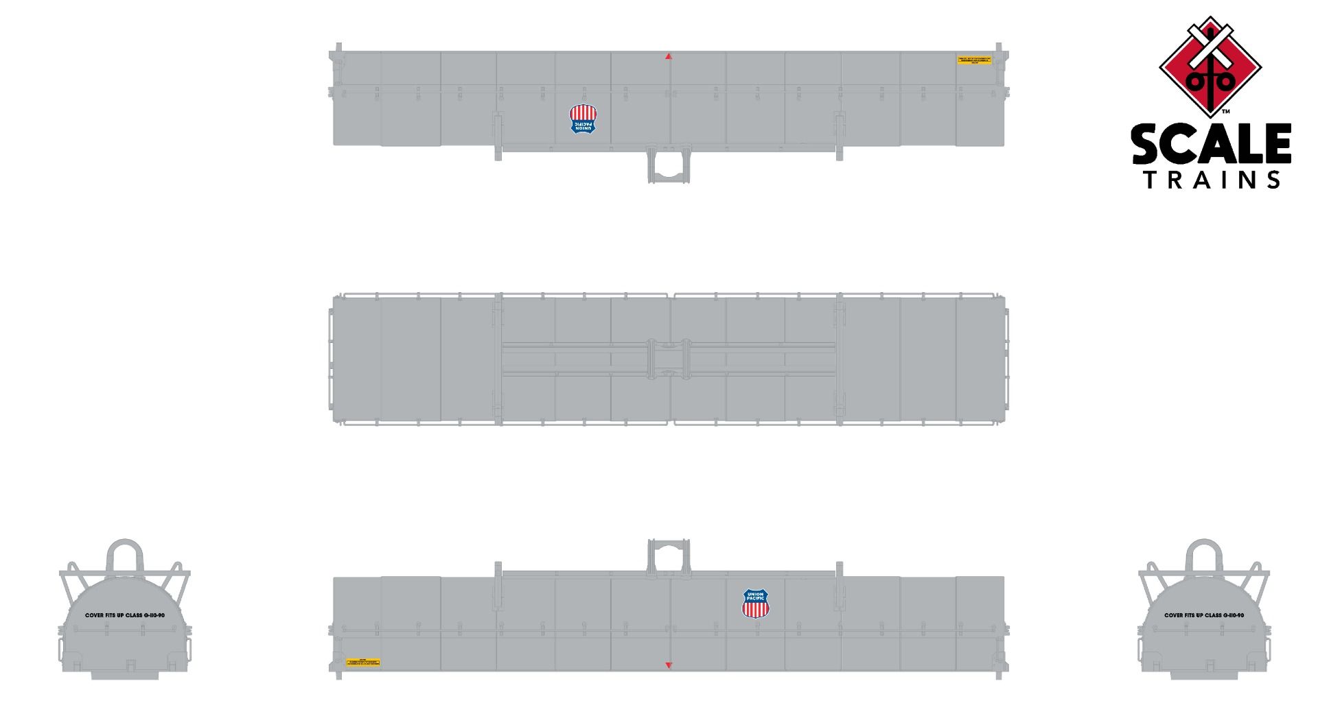 ScaleTrains Rivet Counter N SXT39283 Thrall-Trinity 42' Single Hood Coil Car Union Pacific UP #242018