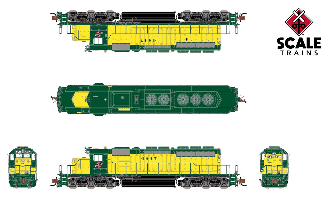スクーデリア　PK8 #2 ScaleTrains Rivet Counter N SXT39388 DCC Ready EMD SD40-2