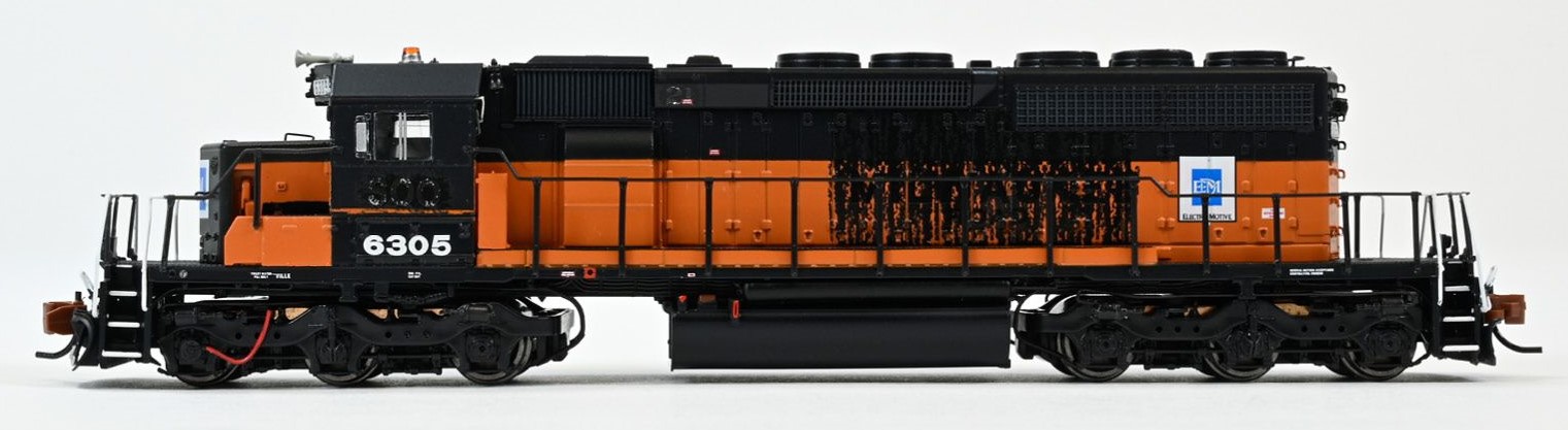 ScaleTrains Rivet Counter N SXT39401 DCC/ESU LokSound Equipped EMD SD40-2 Locomotive EMD Lease/ex-Milwaukee Road 'Bandit' EMDX #6305
