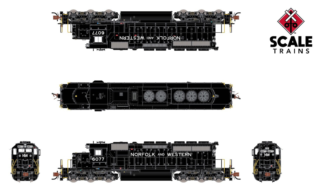 カーペンターFB40 ScaleTrains Rivet Counter N SXT39418 DCC Ready EMD SD40-2