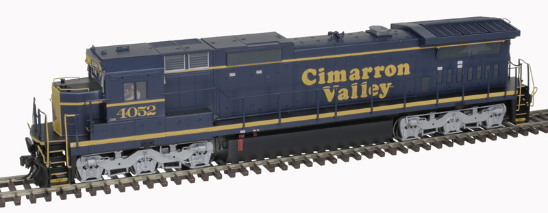 Atlas Master Silver Series HO 10004170 DCC Ready GE DASH 8-40C Locomotive w/Front Ditch Lights Cimarron Valley #4052