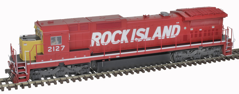 Atlas Master Silver Series HO 10004177 DCC Ready GE DASH 8-40C Locomotive w/Front & Rear Ditch Lights Rock Island #2127