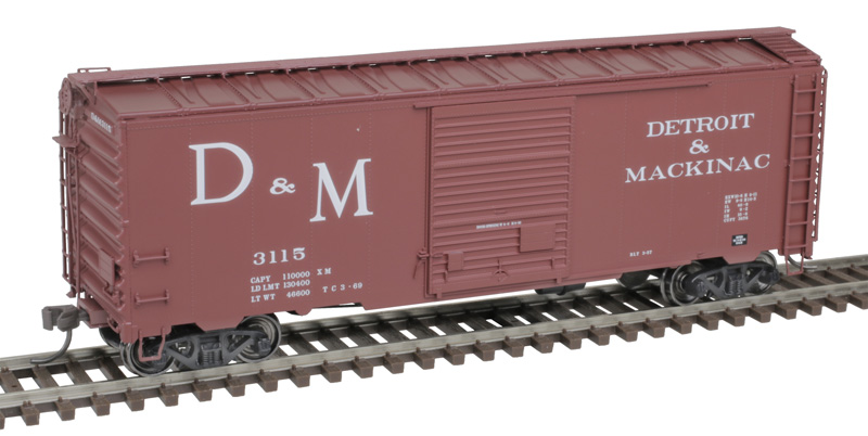 Atlas Master HO 20006815 40' Postwar Boxcar Detroit and Mackinac
