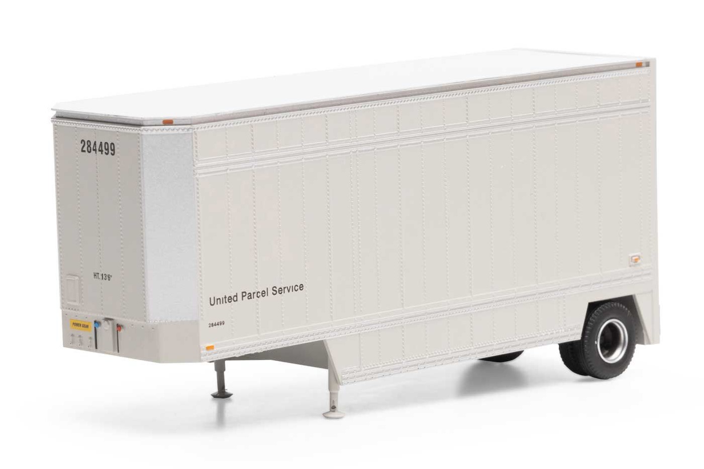 Athearn HO ATH90202 28' Drop Sill Trailer UPS 'No Shield' UPSZ #284499