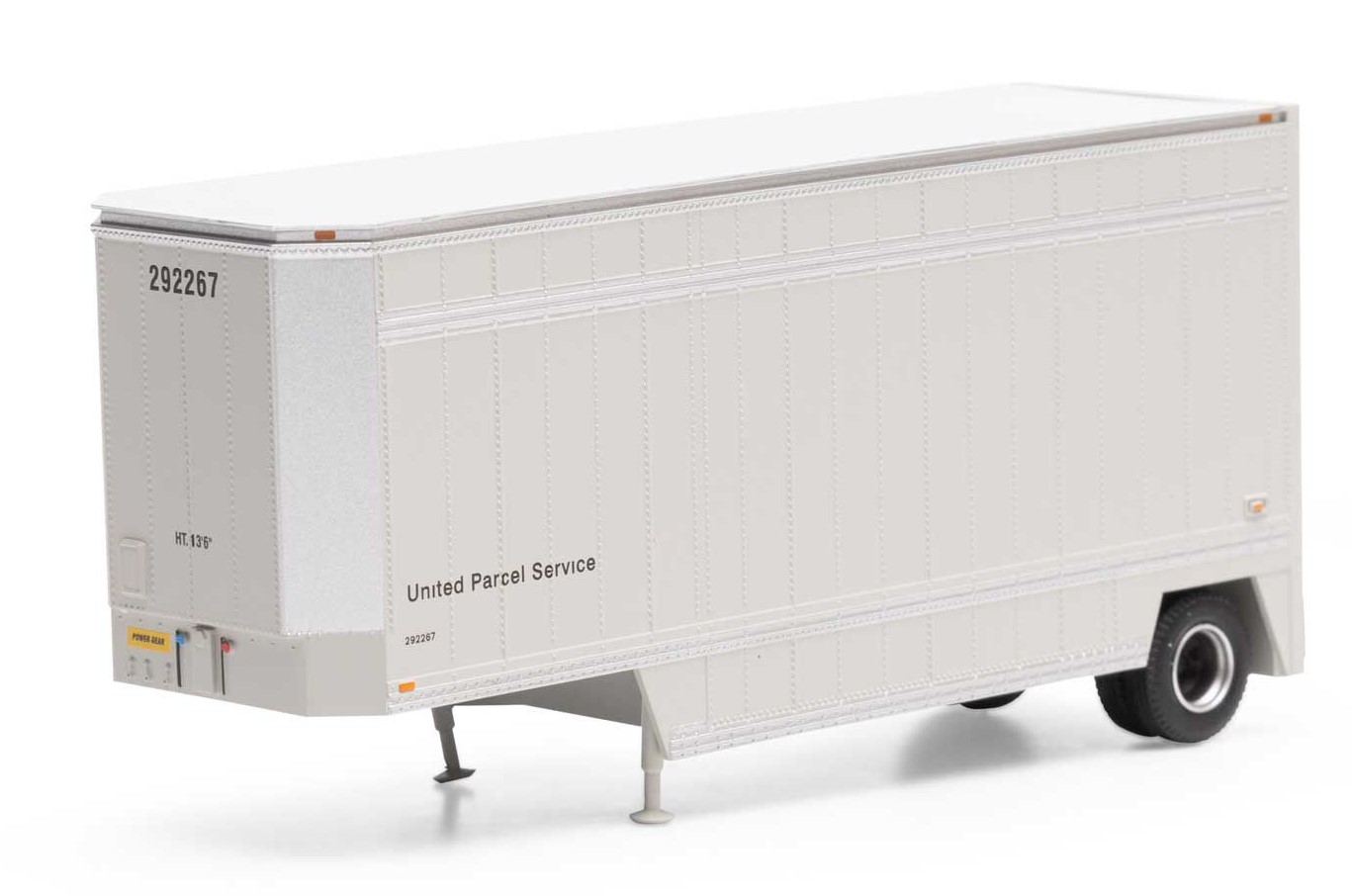 Athearn HO ATH90203 28' Drop Sill Trailer UPS 'No Shield' UPSZ #292267
