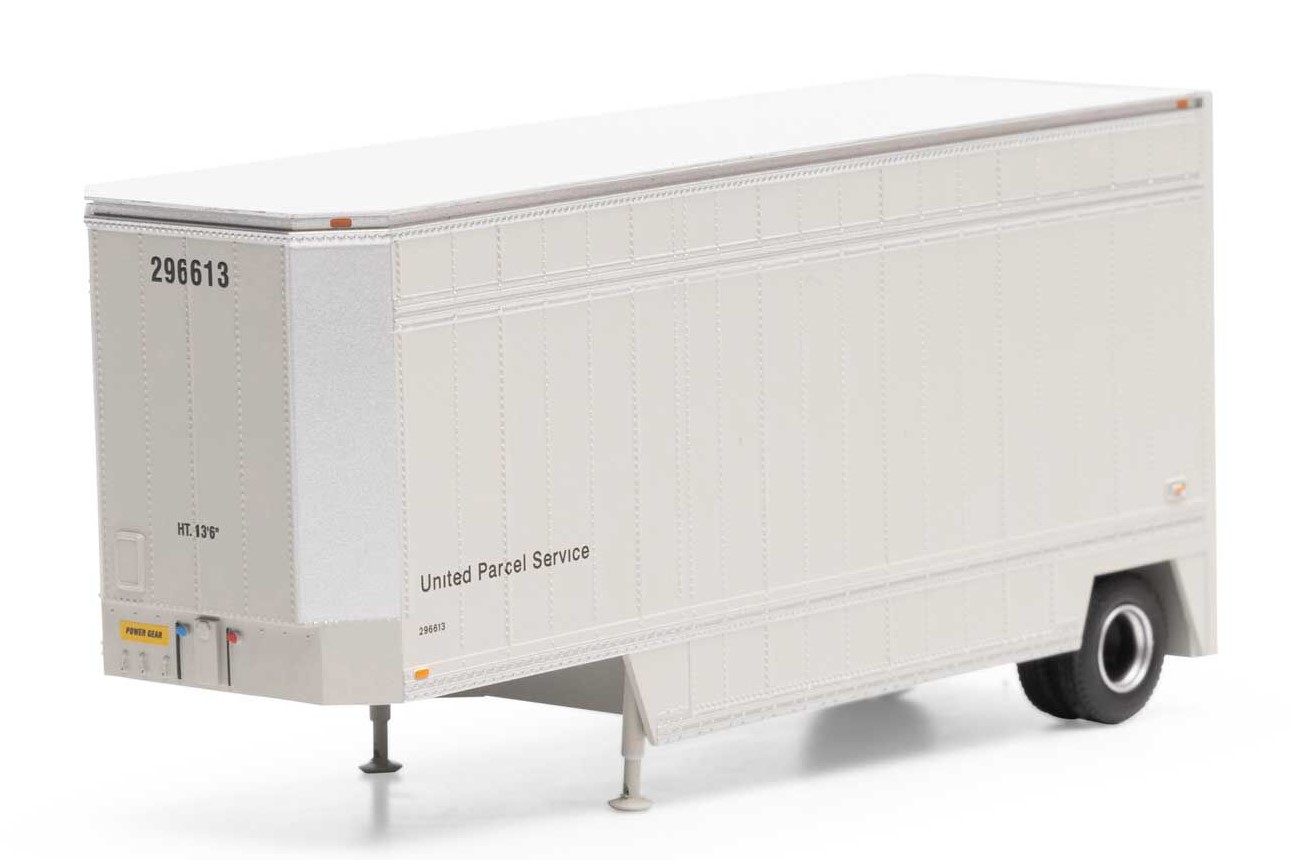 Athearn HO ATH90204 28' Drop Sill Trailer UPS 'No Shield' UPSZ #296613