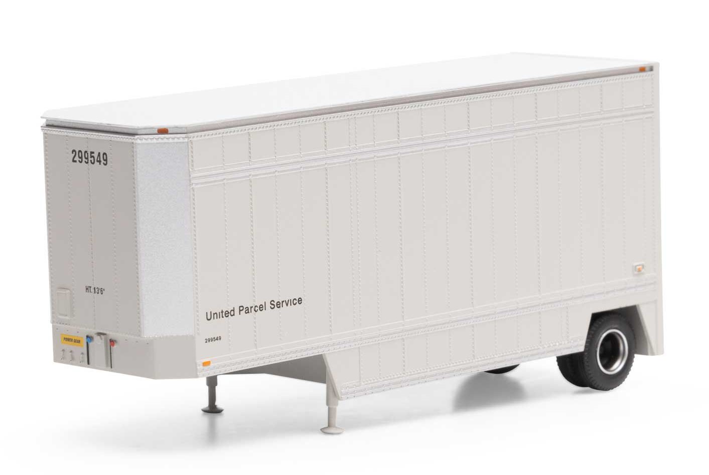 Athearn HO ATH90206 28' Drop Sill Trailer UPS 'No Shield' UPSZ #299649