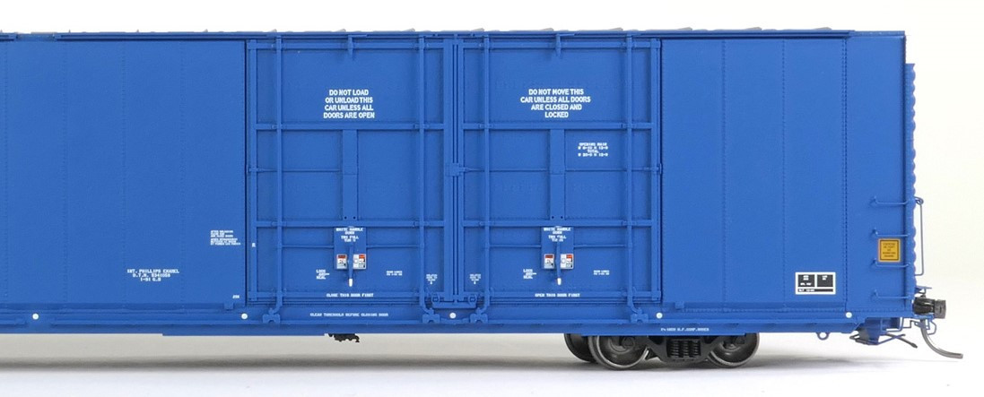 Tangent Scale Models HO 25524-03 Greenville 86′ Quad Plug Door Box Car Canadian National 'Repaint 1991 Blue' CNA #798041