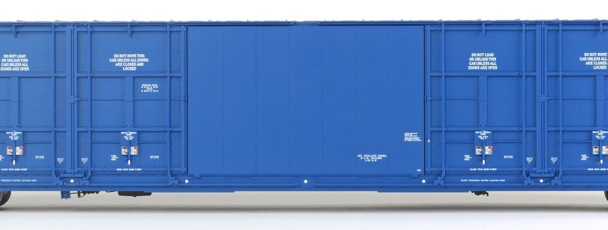 Tangent Scale Models HO 25524-04 Greenville 86′ Quad Plug Door Box Car Canadian National 'Repaint 1991 Blue' CNA #798065