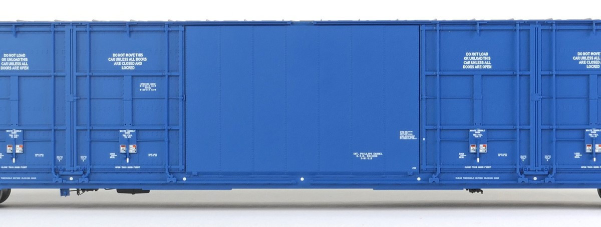 Tangent Scale Models HO 25524-05 Greenville 86′ Quad Plug Door Box Car Canadian National 'Repaint 1991 Blue' CNA #798092
