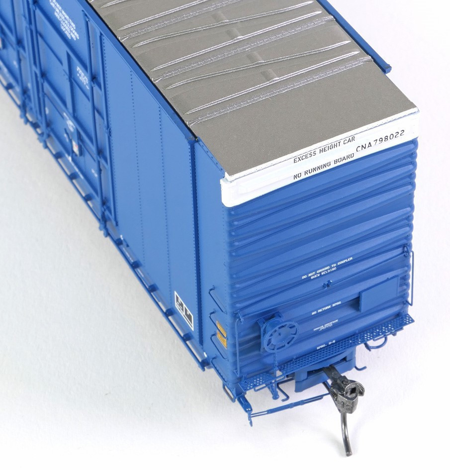 Tangent Scale Models HO 25524-06 Greenville 86′ Quad Plug Door Box Car Canadian National 'Repaint 1991 Blue' CNA #798102