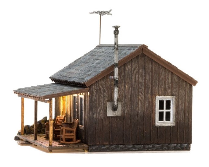 Woodland Scenics N BR4955 Built Up Rustic Cabin