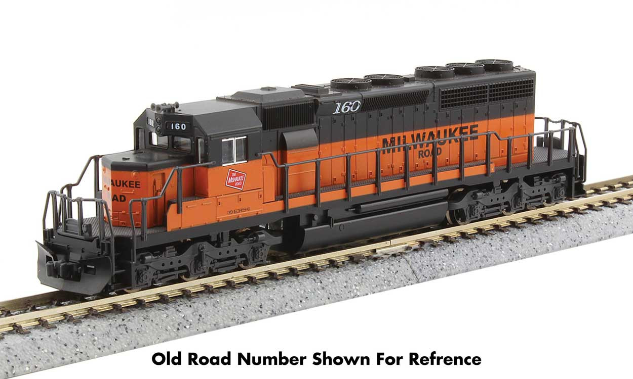 Kato N 176-4824-LS-DMW with DCC/ESU LokSound V5 EMD SD40-2 Locomotive 'Early Production' Milwaukee Road MILW #30