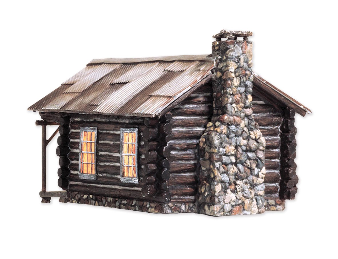 Woodland Scenics HO BR5071 Built Up Cozy Cabin - Assembled