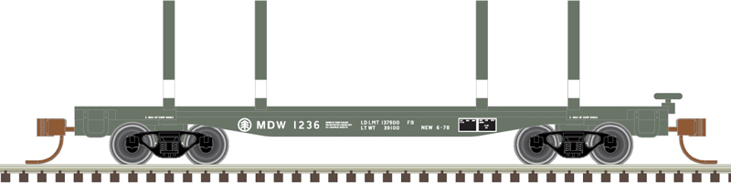 Atlas Master N 50006269 45' Logging Flatcar Boise Cascade MDW #1236