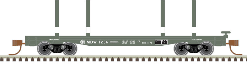 Atlas Master N 50006271 45' Logging Flatcar Boise Cascade MDW #1275