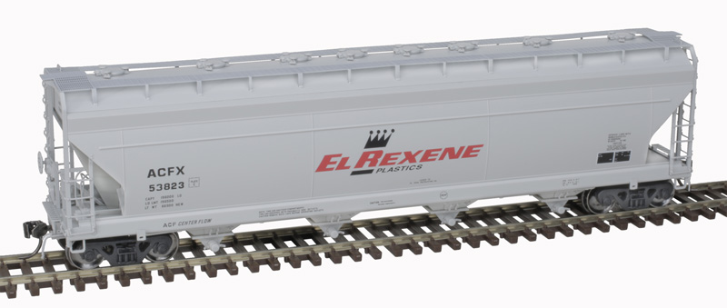 Atlas Master Plus HO 20007376 ACF 5250 Covered Hopper EL Rexene ACFX #53807