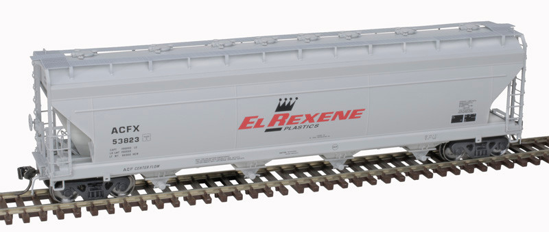 Atlas Master Plus HO 20007378 ACF 5250 Covered Hopper EL Rexene ACFX #53840