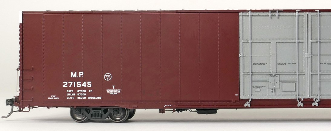 Tangent Scale Models HO 25068-01 Greenville 86′ Double Plug Door Box Car Missouri Pacific 'Screaming Eagle 1985' MP #271527