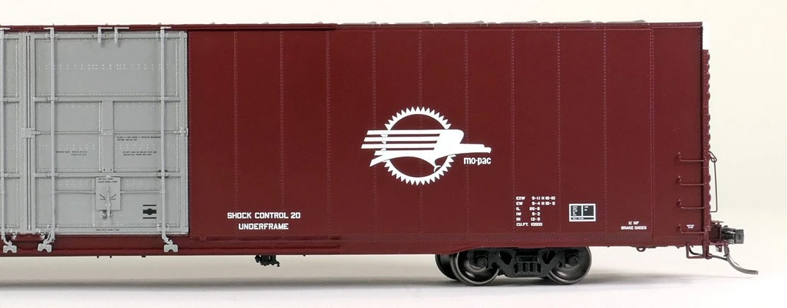 Tangent Scale Models HO 25068-03 Greenville 86′ Double Plug Door Box Car Missouri Pacific 'Screaming Eagle 1985' MP #271558