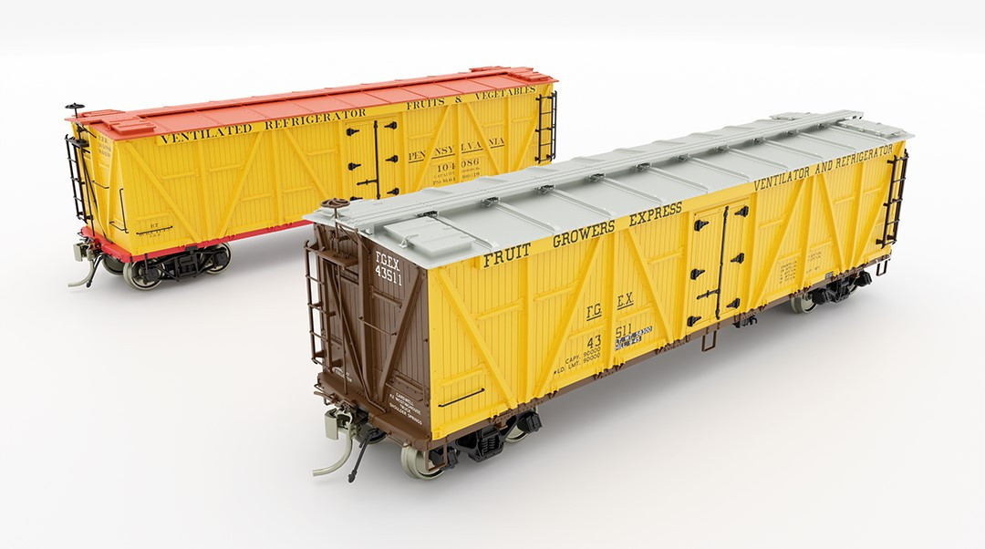 Rapido Trains Inc HO 177204 FGE R7 Reefer FGE - National Car Co